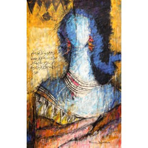 A. S. Rind, 22 x 14 Inch, Mixed Media On Paper , Figurative Painting, AC-ASR-460